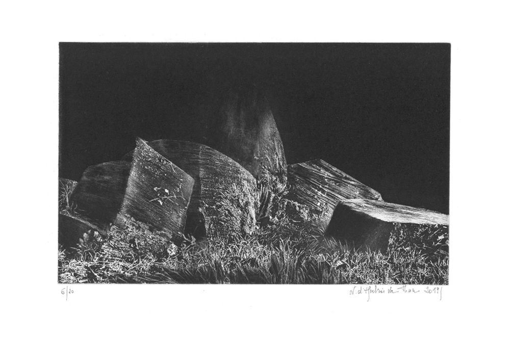 Paysage geÌ�omeÌ�trique, Technique mixte, 16,2x26 cm | 2019