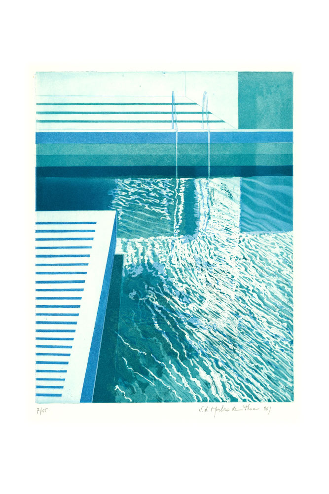 Piscine IV, Aquatinte, 30x23 cm | 1986